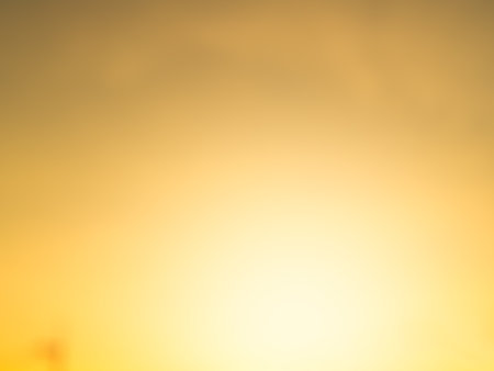 Gradient Overlay Orange Sunset Sunrise Pastel Sof Effect Background Pattern Abstract Texture Design Summer Nature Spring Light Beauty Spring Template Mockup Yellow Color Wallpaper Tropical Colorful.の写真素材