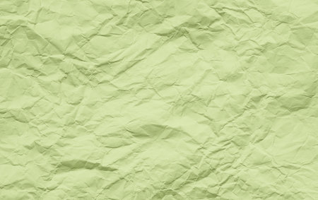 Paper Wrinkle Green Background Abstract Crumpled Old Vintage Color Pattern Texture Letter Card Retro Wall Sheet Grunge Canvas Rustic Mockup Text Page Ripped Cardboard Watercolor Scrapbook Template.の写真素材