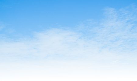 Sky Cloud Blue Background Cloudy summer Winter Season Day, Light Beauty Horizon Spring Brigth Gradient Calm Abstract Backdrop Air Nature View Wallpaper Landscape Cyan color Environment, Fluffy Climateの写真素材
