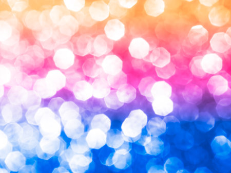 Pastel Bokeh Background Light Blur Pink Blue Yellow Glitter Abstract Effect Gold Party Magic Glamour...
