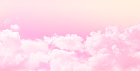 Pink Sky Cloud Background Color Dream Abstract Sunset Landscape Pastel weather Light Warm Morning...