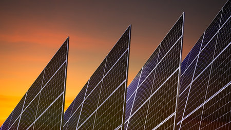 Solar Panel Energy Photovoltaic Sun Heat Power System Cell Electric on Roof Home Modern New Future...