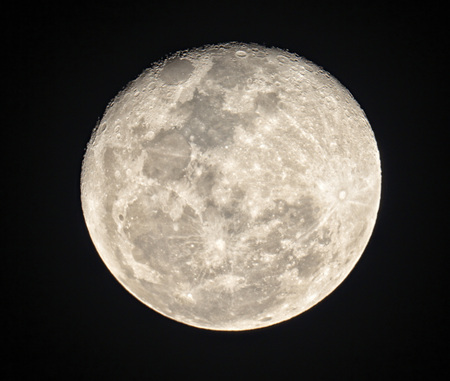 Full moon, taken at nightの写真素材