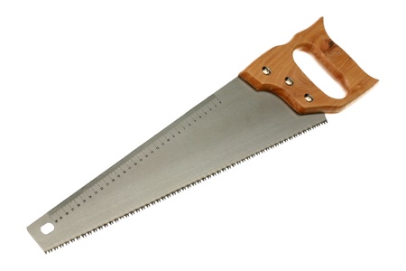 Hacksaw is isolated on a white background 