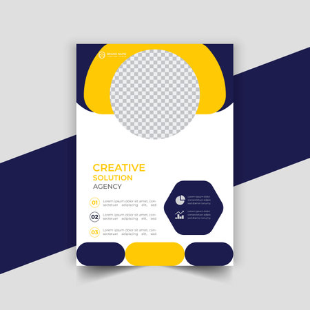 Modern business flyer template, annual report, brochure or poster designのイラスト素材