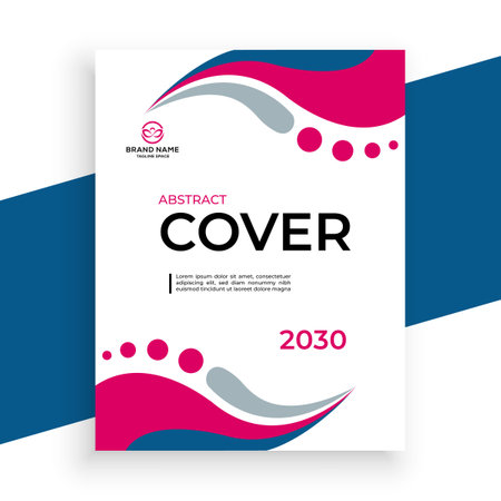 vector creative and  modern book cover design templateのイラスト素材