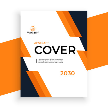 Cover design template. Brochure layout, annual report, magazine, flyer or booklet in A4 sizeのイラスト素材