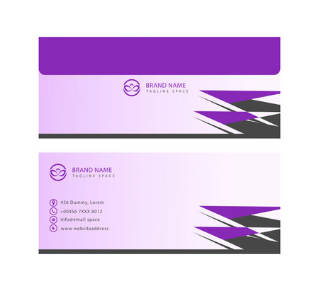 envelope design template. Modern Creative and Clean identity Card Vector Illustration.のイラスト素材