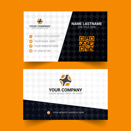 Modern Creative and Clean Business Card Template. Flat Design Vector Illustrationのイラスト素材