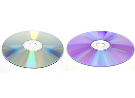 cd and dvd disc, isolated
