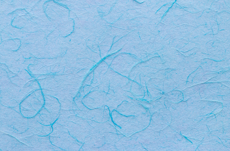 Pattern of blue mulberry paper texture, suitable for a background.の写真素材