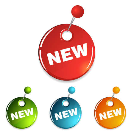 new sign tagsのイラスト素材