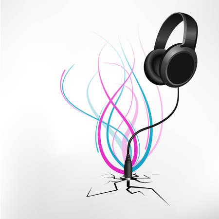 music abstract backgroundのイラスト素材