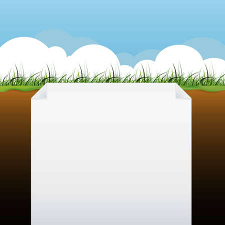 blank page with the nature designのイラスト素材