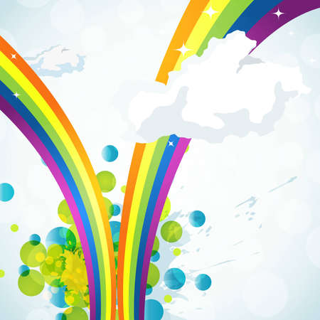 abstract rainbow backgroundのイラスト素材