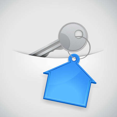 key from the new house in the pocketのイラスト素材