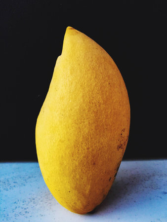 Natural Mango on back and white backgroundの素材