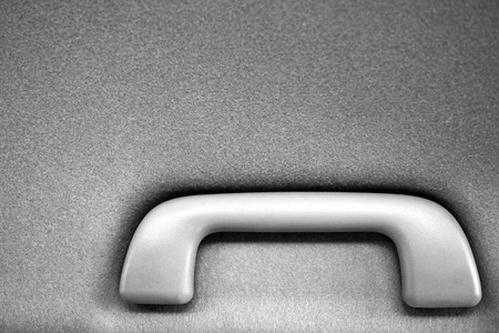 car interior handle black and white
