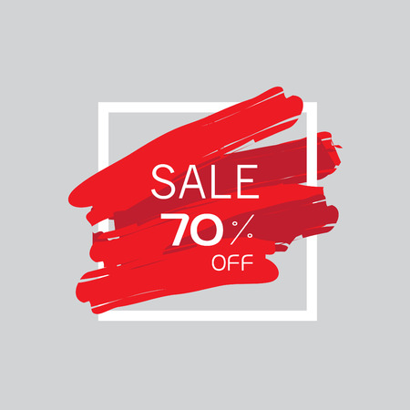 sale up to 70% off signのイラスト素材