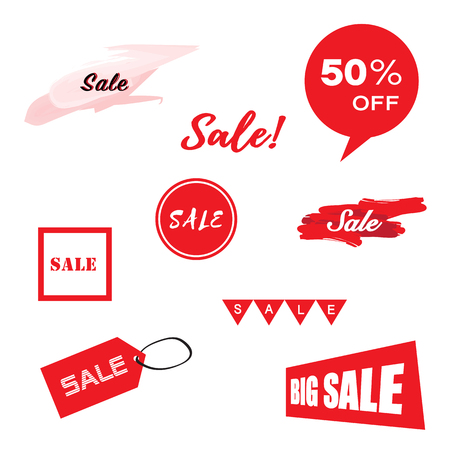 set of sale iconのイラスト素材