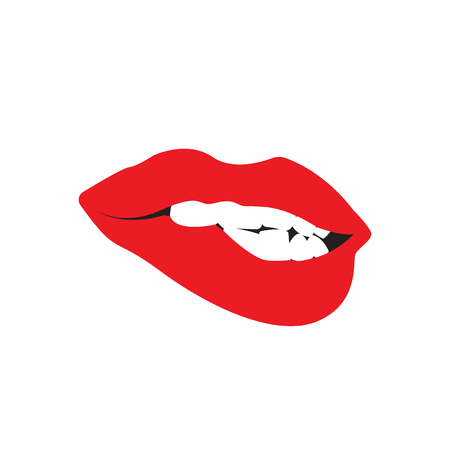 Print of lips kiss vector backgroundのイラスト素材