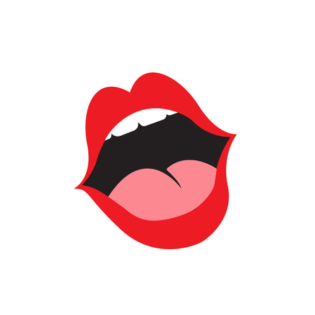 Print of lips kiss vector backgroundのイラスト素材