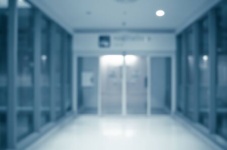 Hospital ward entrance, modern interior design, healthcare and medical conceptの写真素材