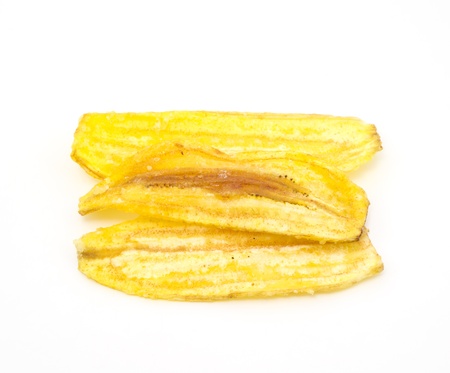thai fried dry sweet banana snack food の写真素材