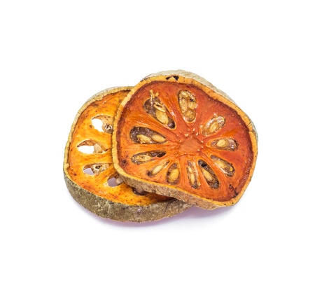 Bael Fruit tea on white の写真素材