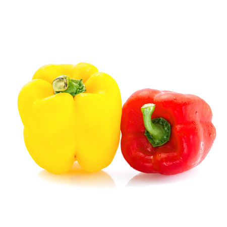 sweet pepper on white background.の写真素材