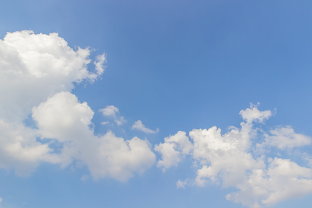 Blue sky with clouds backgroundの写真素材