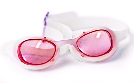 swimming glassの写真素材