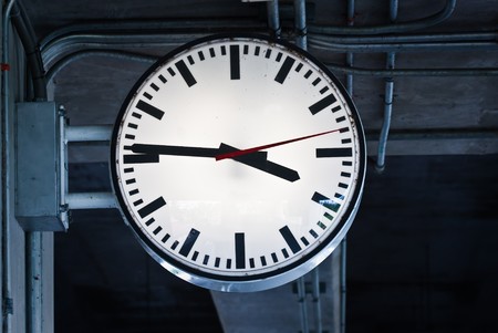 time in stationの写真素材