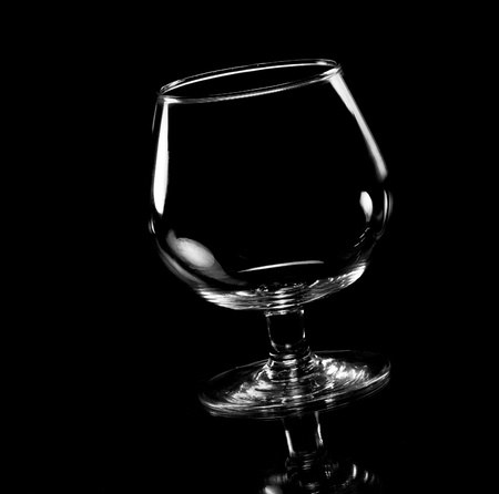 glass in the darkの写真素材