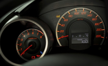 close up of modern car dashboardの写真素材