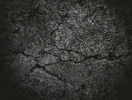 cement cracked (black and white background)の写真素材