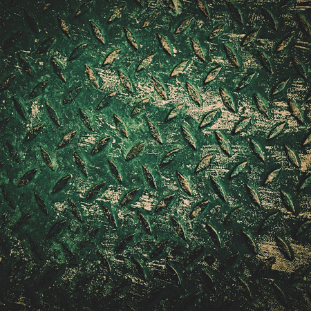 green grunge metal daimond plateの写真素材
