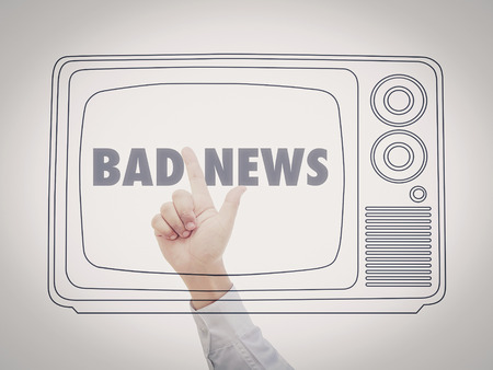 the media aiming on bad newsの写真素材