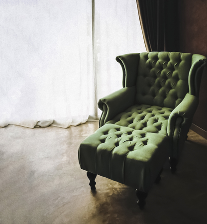 vintage sofa in grunge styleの写真素材