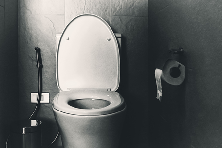 toilet in the dark with texture effect