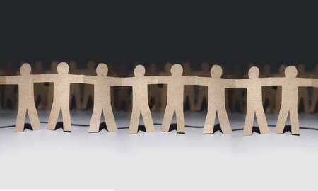 Social solidarity and unity strong together.の写真素材