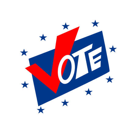 vote word vector design. election symbol.のイラスト素材