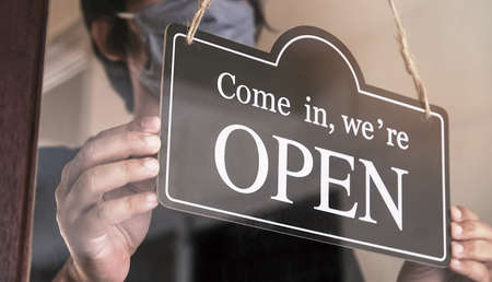 the state allows retail stores or restaurants and businesses to reopen after coronavirus...