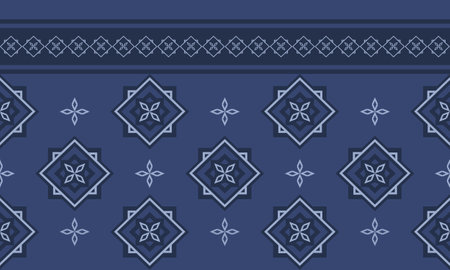 Geometric seamless pattern backdrop. Ethnic style of fabric. Simple native background. Traditional fashion art design for decoration, print, textile, cloth, and wrapping. Abstract vector illustration.のイラスト素材