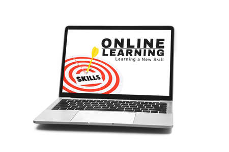 online learning from home. training courses for upskilling and development. remote education and...