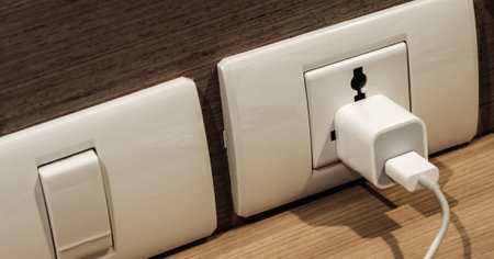 Device charging. Electric consumption. Power sockets and adapters. Household electricity.