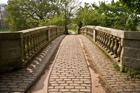 A Cobbled Bridge.の写真素材