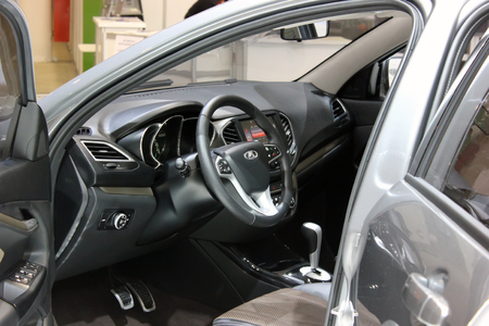 new auto lada vesta concept car russiaのeditorial素材