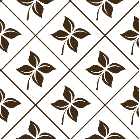 Seamless flower pattern on white background isolation branchのイラスト素材