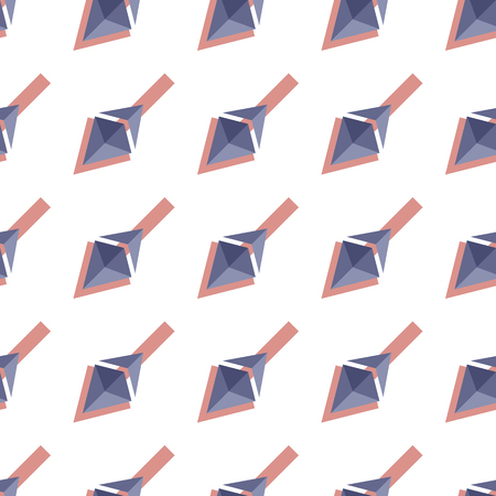 Seamless pattern Ethereum on a white backgroundのイラスト素材
